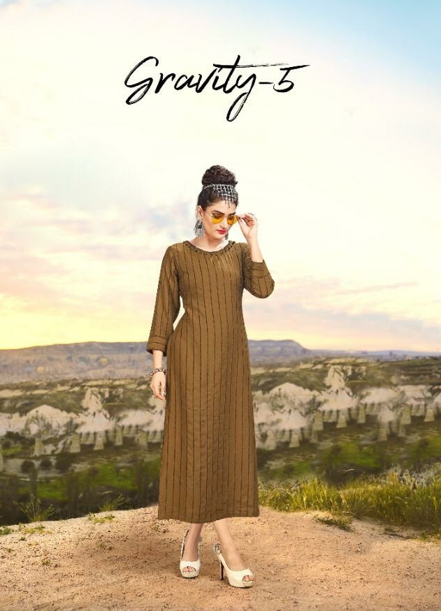 Sweety fashion gravity Vol-5 a new and amazing style Kurties in wholesale prices