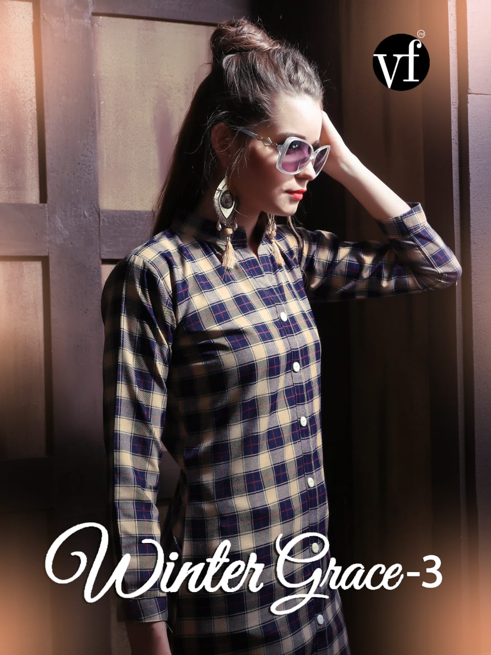 Vee Fab india winter grace vol-3 classy catchy look Kurties in wholesale prices