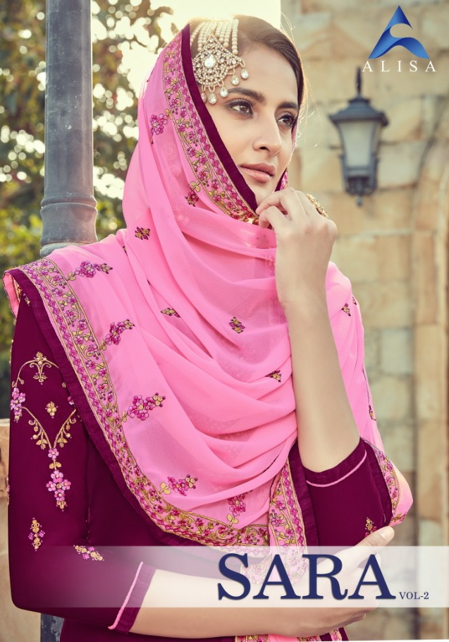 Alisa Sara vol-2 astonishing style beautifully designed Salwar suits