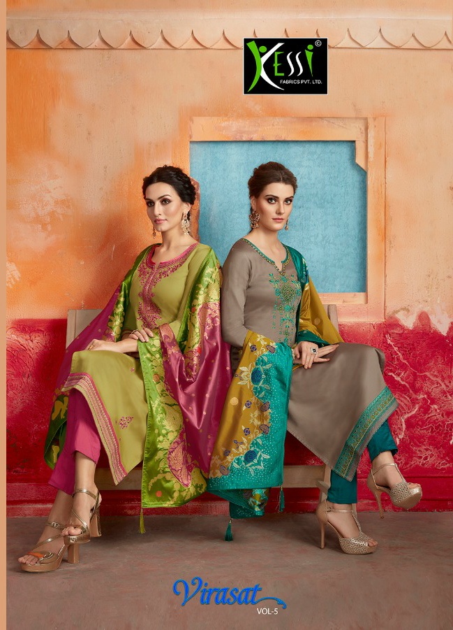 Kessi virasat Vol-5 Attractive look Stylish designed Salwar suits