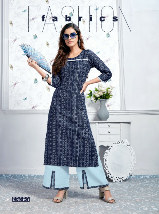 Sinzara Claire cotton printed Kurties with plazzo collection at wholesale price