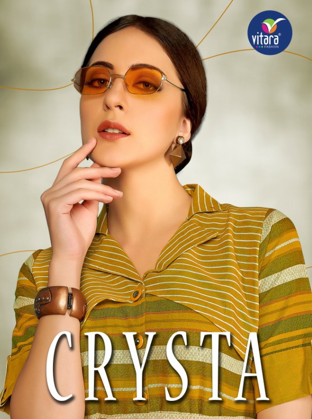 Vitara fashion crysta classy catchy look Kurties in wholesale