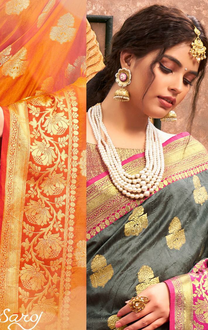 Saroj Chabeeli astonishing style beautifully designed Sarees