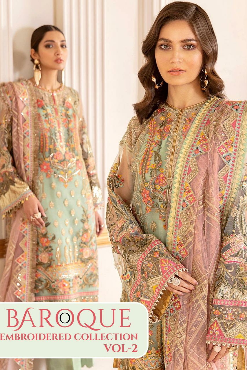 shree Fabs baroque Embroidered vol 2 gorgeous stunning look Pakistani concept Salwar suits