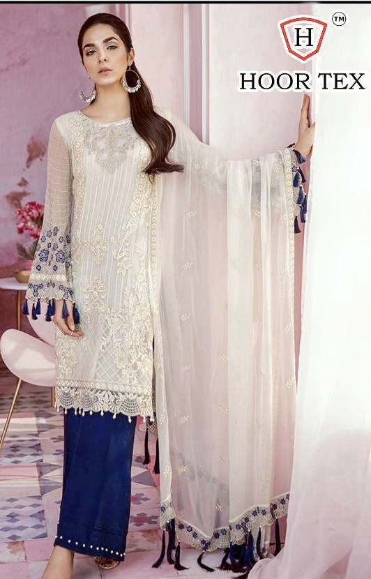 Hoor Tex nafia color gold vol 6 gorgeous stunning look attractive style Pakistani concept Salwar suits