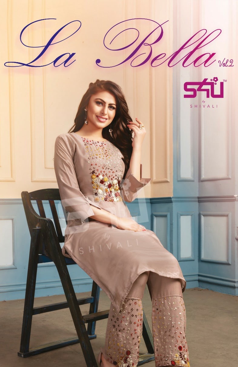 S4U la Bella vol 2 gorgeous stunning look attractive and modern Stylish Kurties