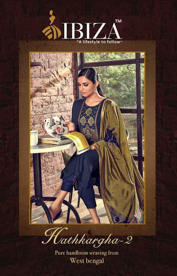 Ibiza Hathkargha vol 2 charming look pure muslin Silk with fancy Embroidered Salwar suits