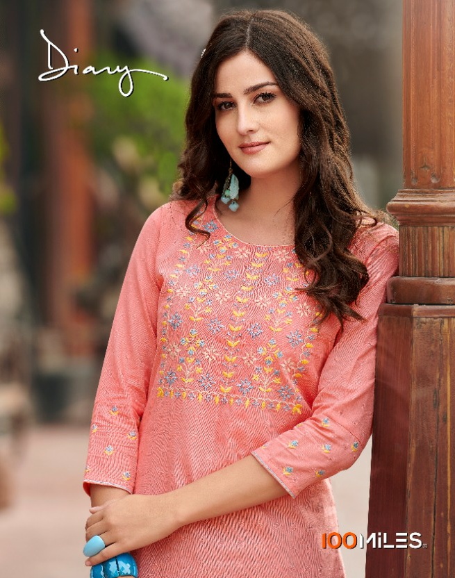 100 miles diary ready to wear fancy cotton kurties at wholesale prices