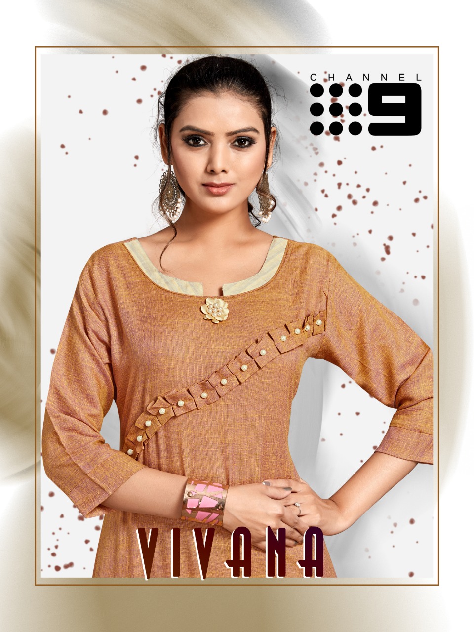 channel 9 vivana rayon exclusive look kurti with pant catalog