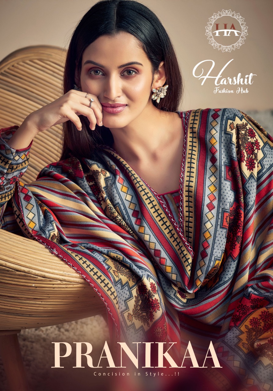 Harshit fashion hub pranikaa affordable price digital printed salwar suits catalog