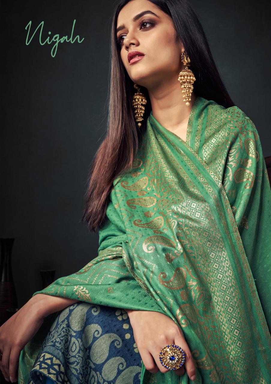 sargam prints nigah pashmina  festive look salwar suit catalog