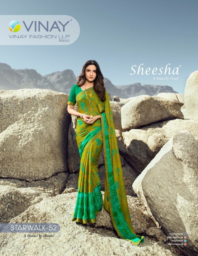Vinay Fashion starwalk vol-52 astonishing style attractive look Beautifully Designed sarees
