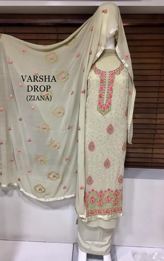 ziana varsha drop gorgeous look salwar suit catalog