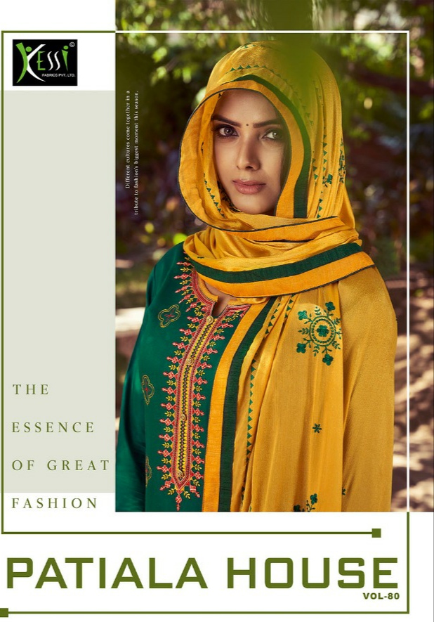 kessi fabriics patiyal house vol 80 cotton gorgeous look salwar suit catalog