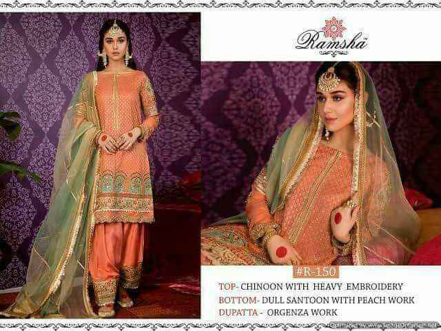Ramsha R-150 Salwar Kameez Cotton Singles