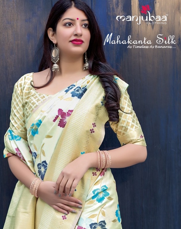 Manjubaa Clothing MAHAKANTA SILK 1601 Sarees Silk Singles