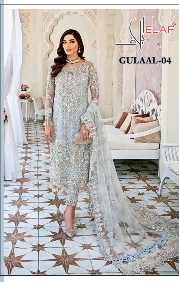 elaf gulaal 4 georgget attrective look salwar suit catalog