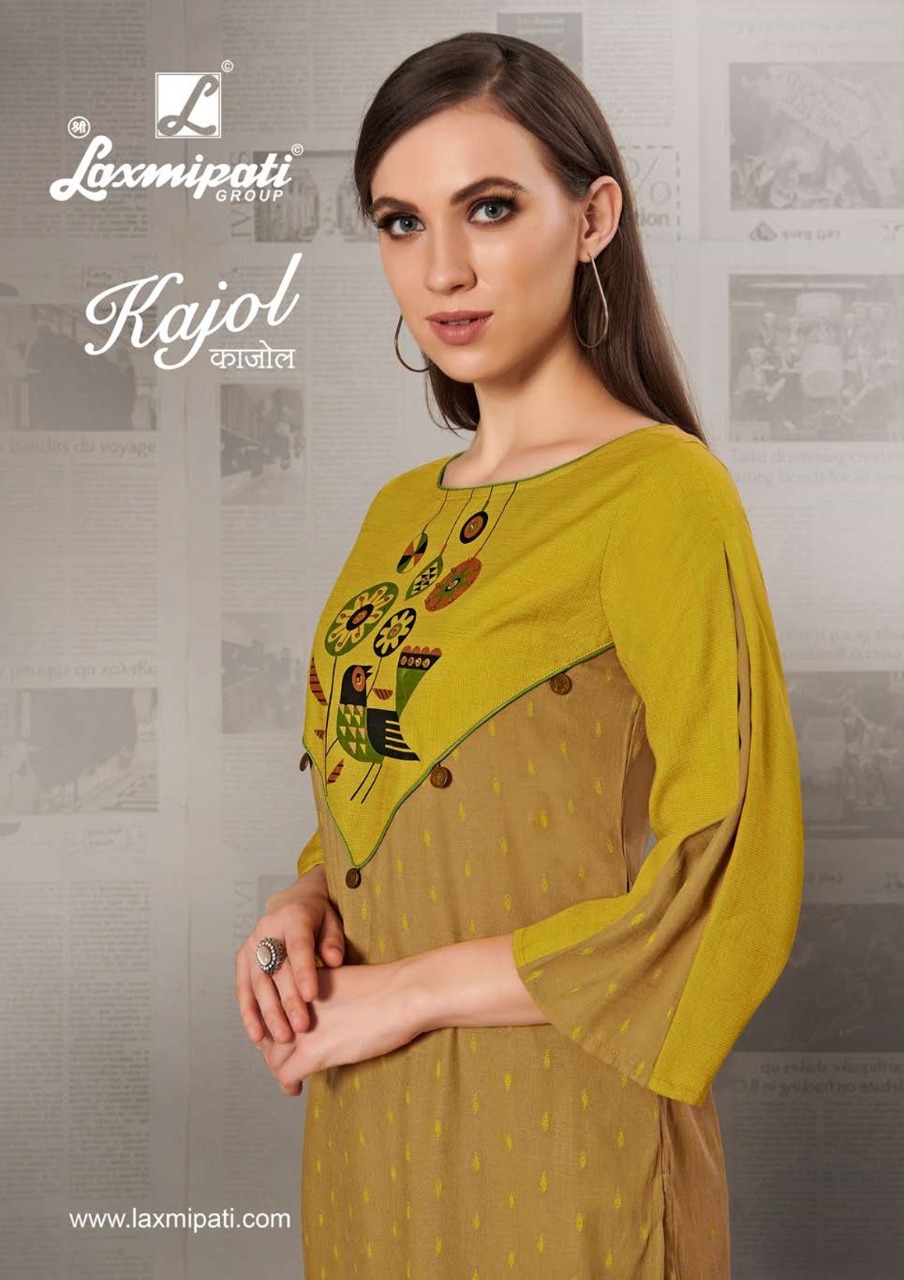 laxmipati  kajol cotton authentic fabrick  kurti catalog