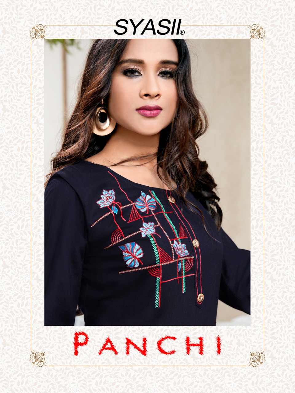 syasii panchi rayon casual wear kurti