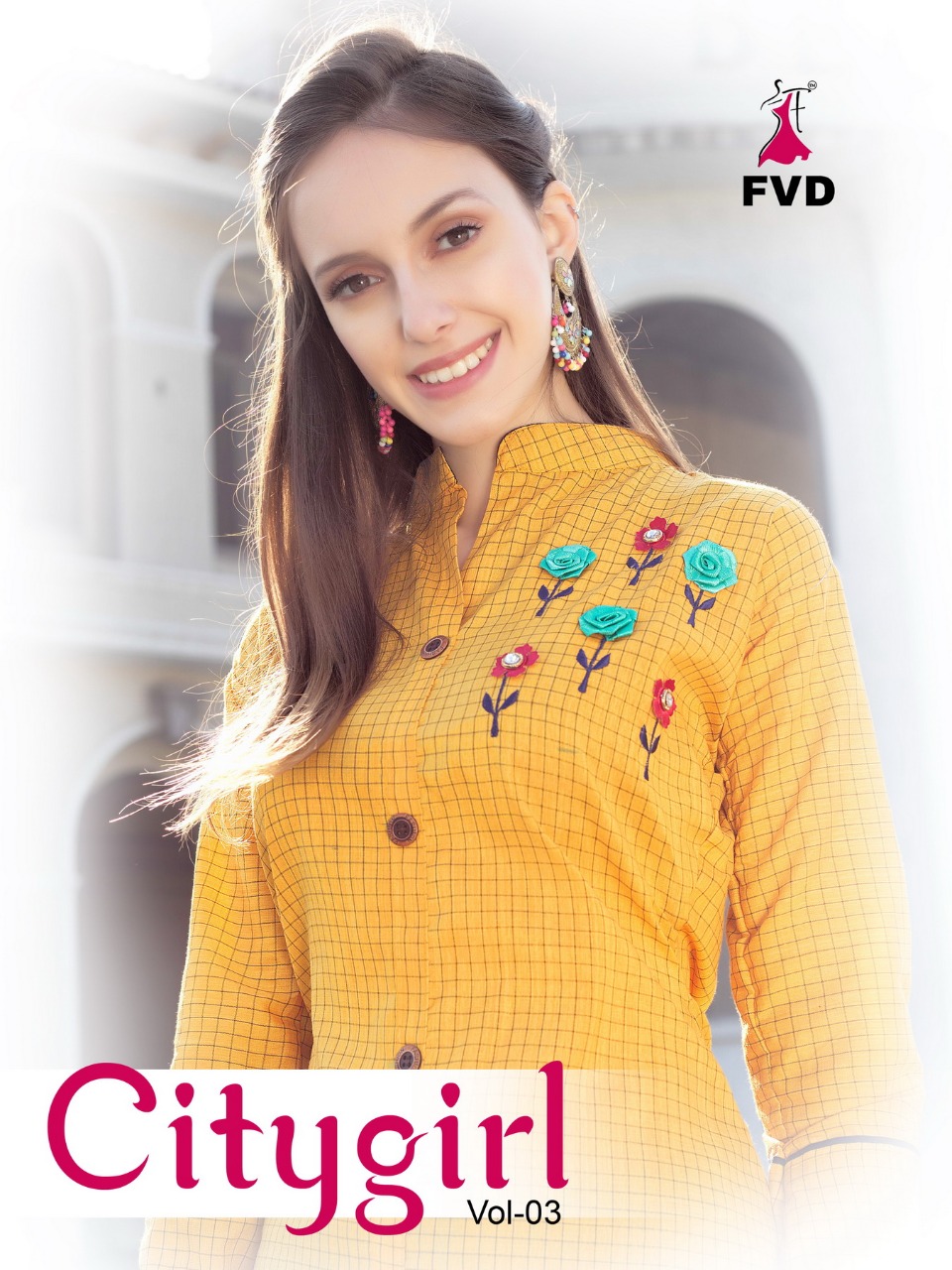 fvd  City girl 3 cotton catchy look kurti with pant catalog