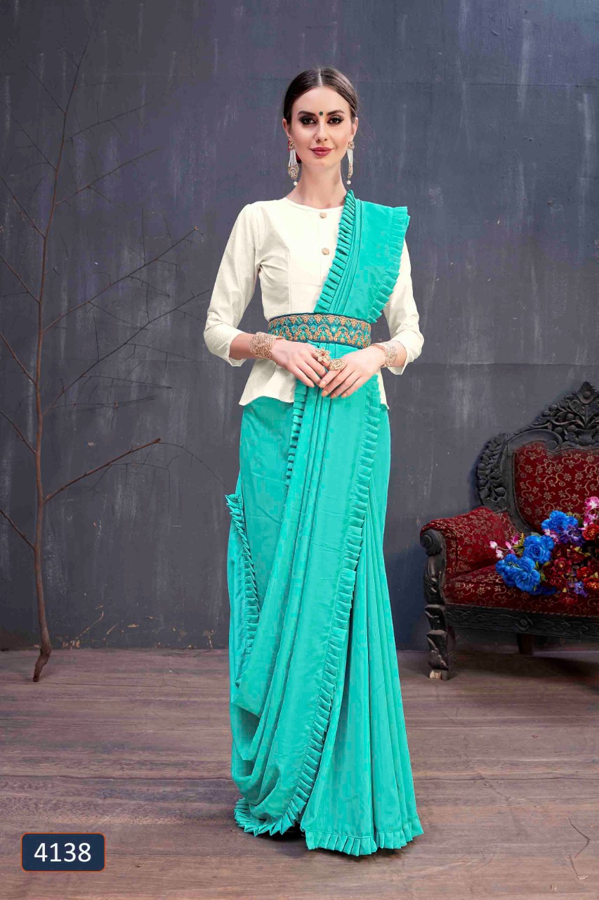khushbu d no 4138 cotton gorgeous look saree single