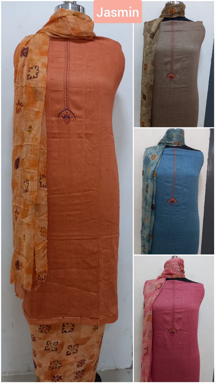 siyona jasmin jam silk exclusive embroidery look salwar suit catalog