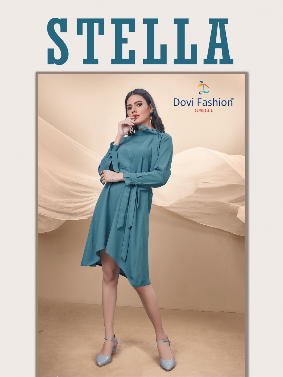 dovi fashion stella georgette new and modern style kurti catalog