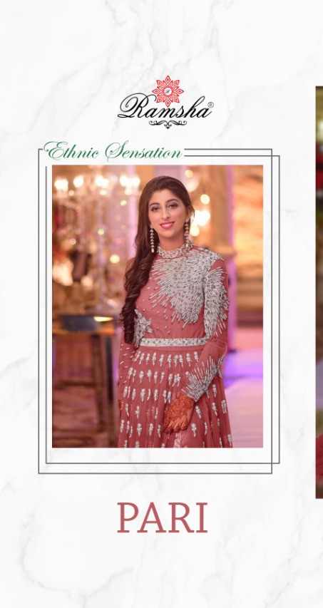 ramsha pari net gorgeous look salwar suit catalog