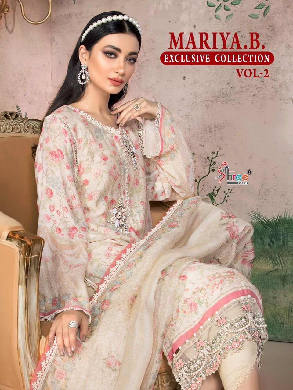 shree fab mariya b exclusive collection vol 2 cotton graceful look salwar suit with siffon dupatta catalog