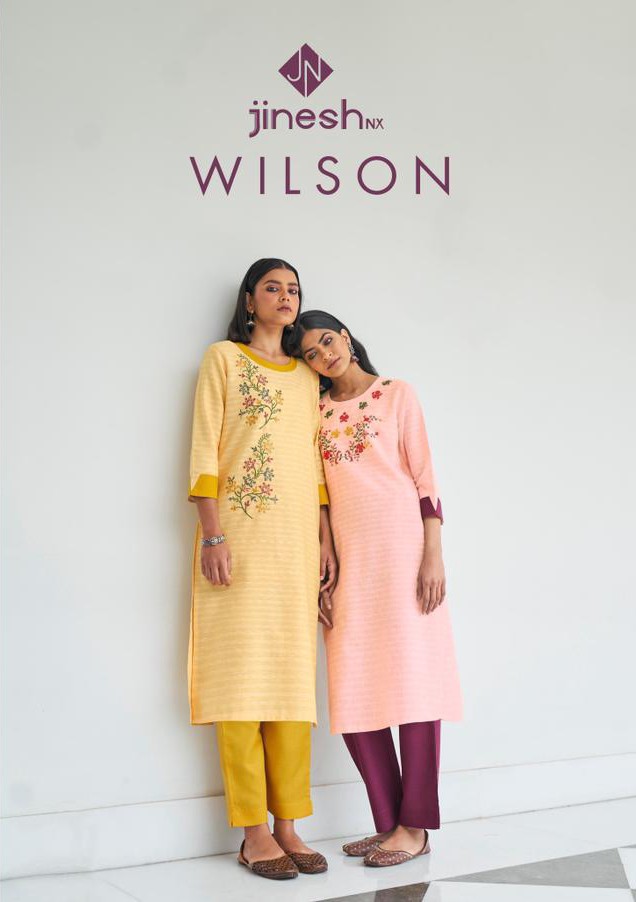 jinesh nx wilson cotton catchy look kuri with bottom catalog