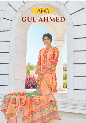 ajraa gul ahmed cotton exclusive print salwar suit catalog
