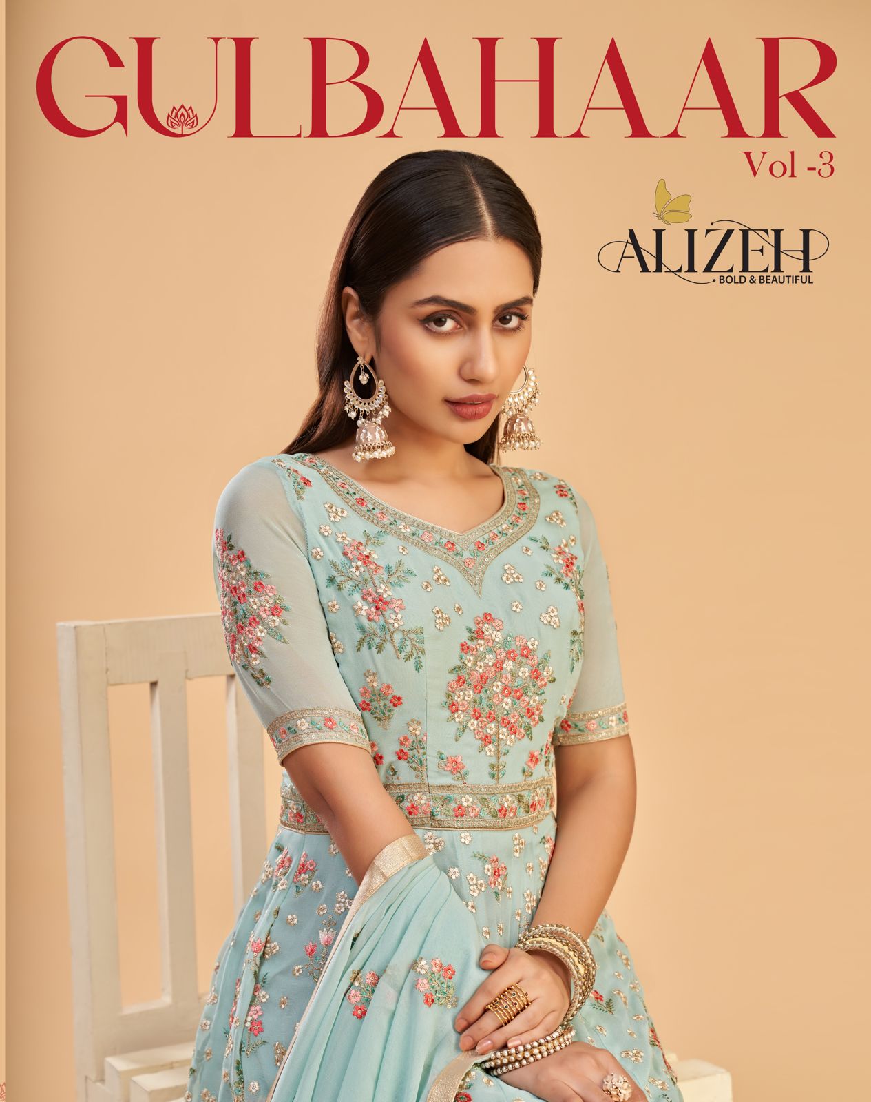 alizeh Gulbahaar georgette elegant look lehngha choli catalog