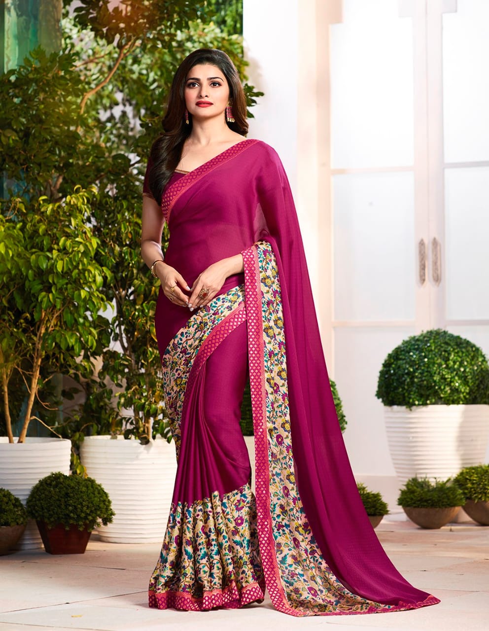 Vinay Fashion sheesha starwalk 24 gergette satin elegant style saree catalog
