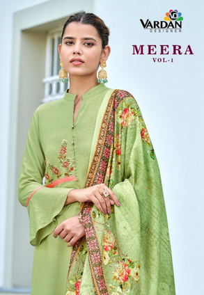 vardan designer Meera Vol 1 astonishing look top bottom with dupatta catalog
