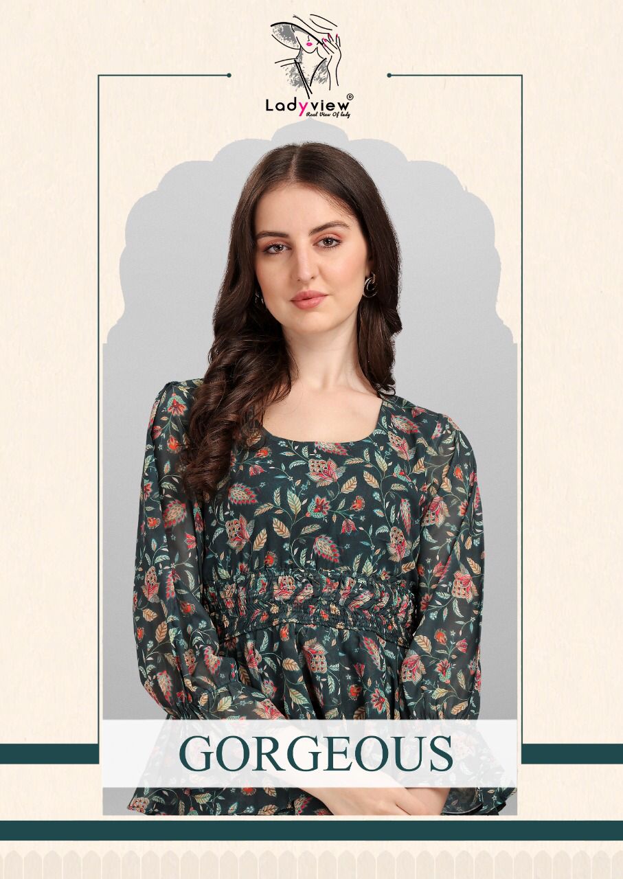 ladyview gorgeous georgette attractive look top catalog