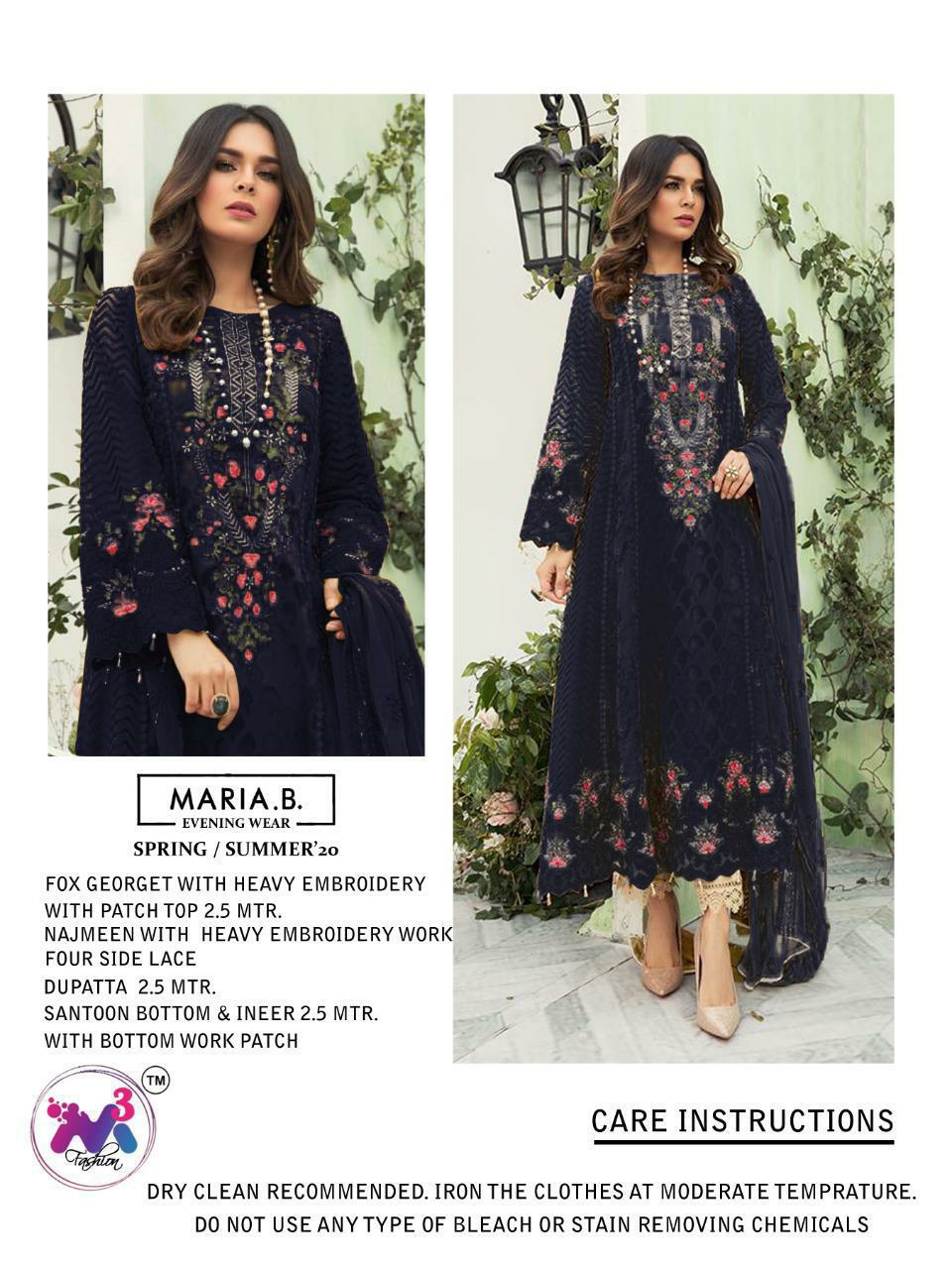 m3 fashion Maria b shades 1001 E Salwar Kameez Fox jorget Singles