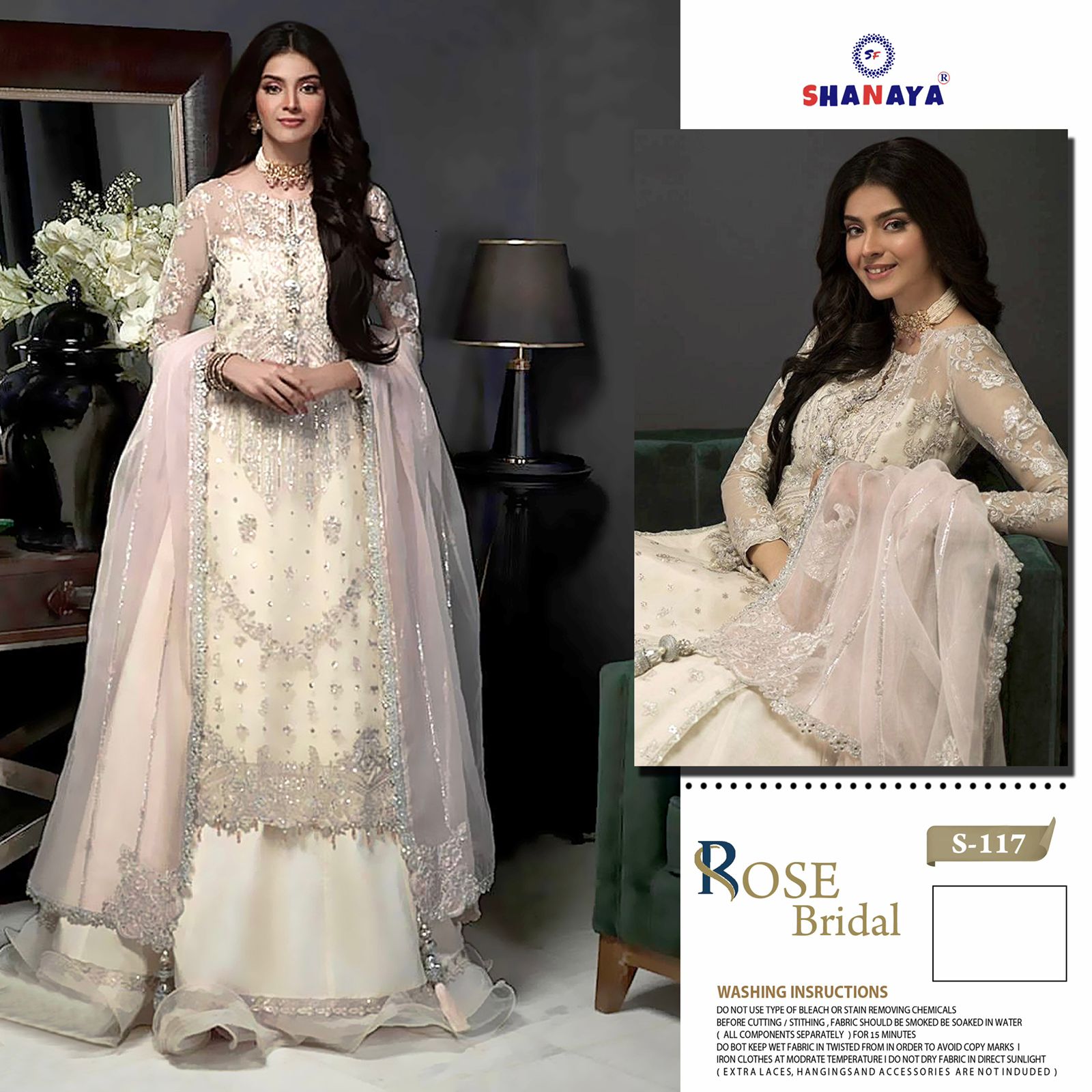 shanaya rose bridel s 117 net catchy look salwar suit single