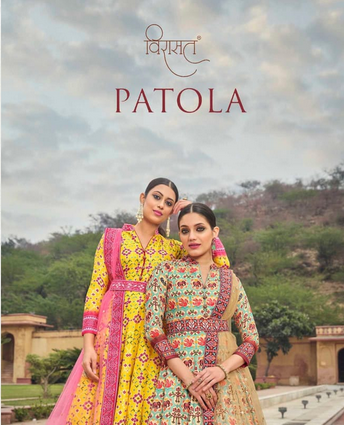 virasat patola dola silk gorgeous look top with dupatta catalog