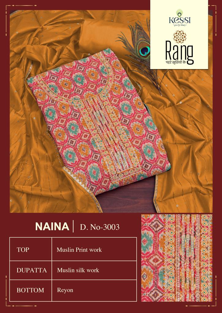 rang naina muslin exclusive print salwar suit catalog