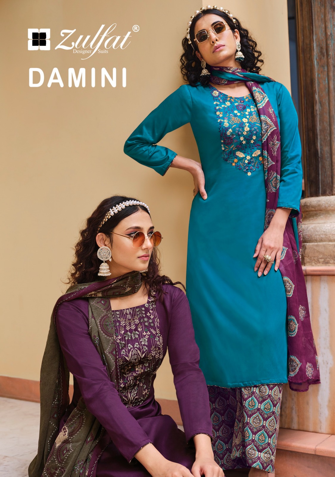 zulfat designer suit damini jam cotton graceful look salwar suit catalog