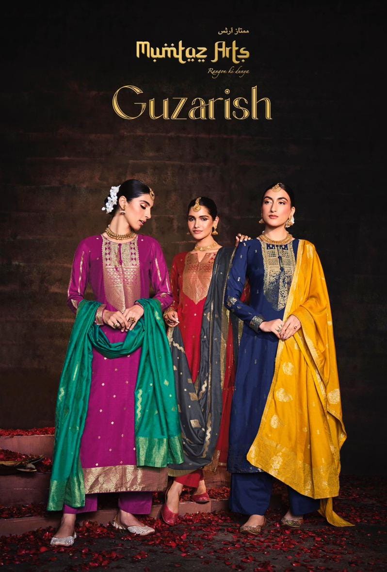 mumtaz art guzarish viscose dola exclusive look salwar suit catalog