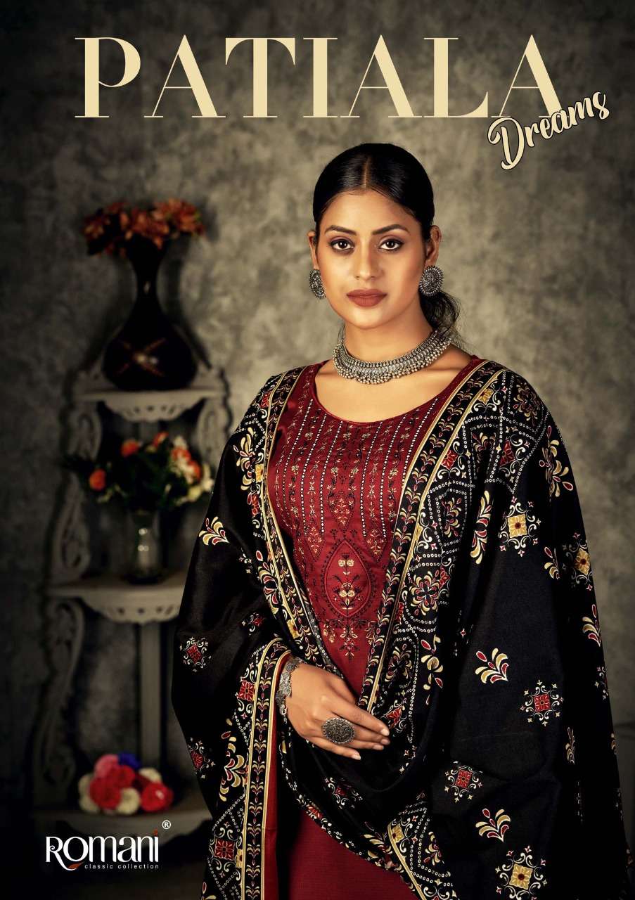 romani patiala dreams pashmina regal look salwar suit catalog