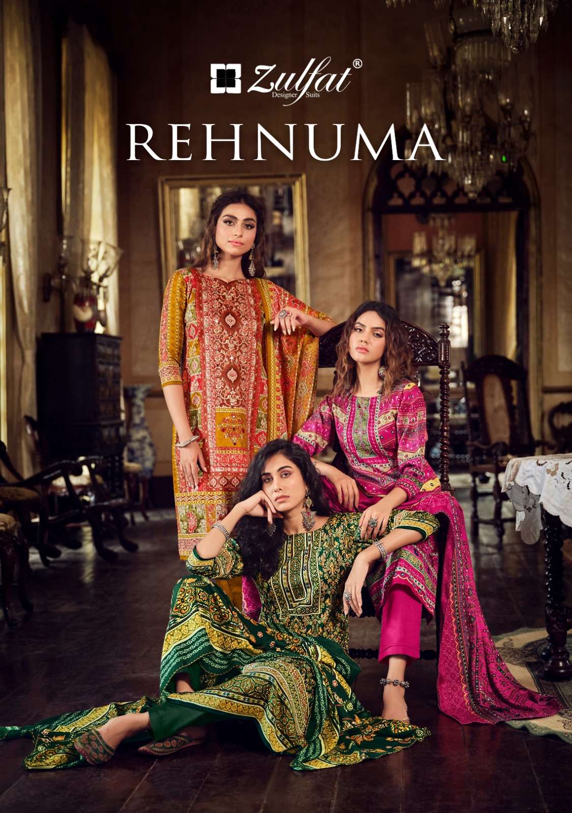 zulfat designer suits rehnuma wool pashmina catchy look salwqar suit catalog
