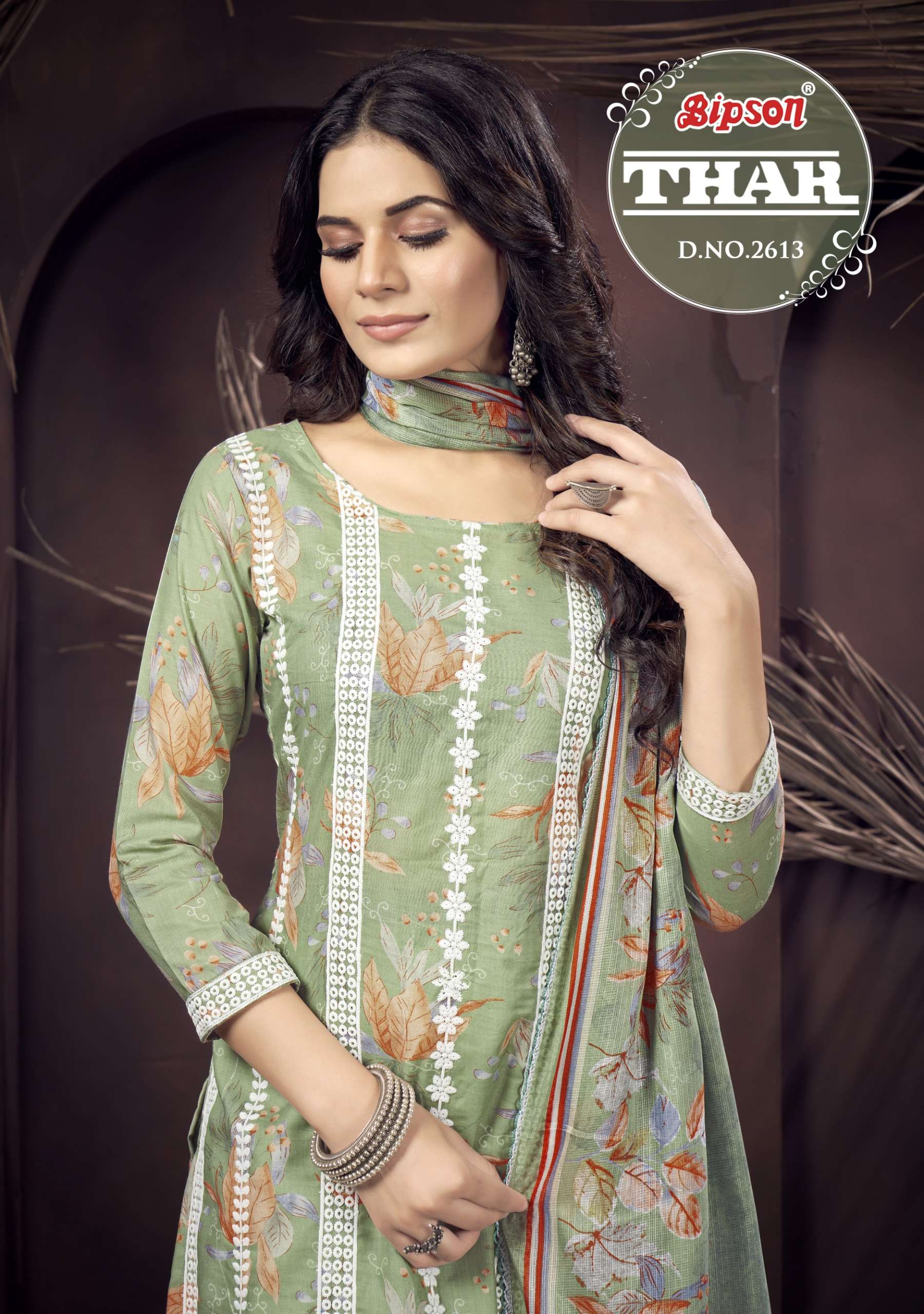 bipson thar 2613 cotton exclusive print salwar suit catalog