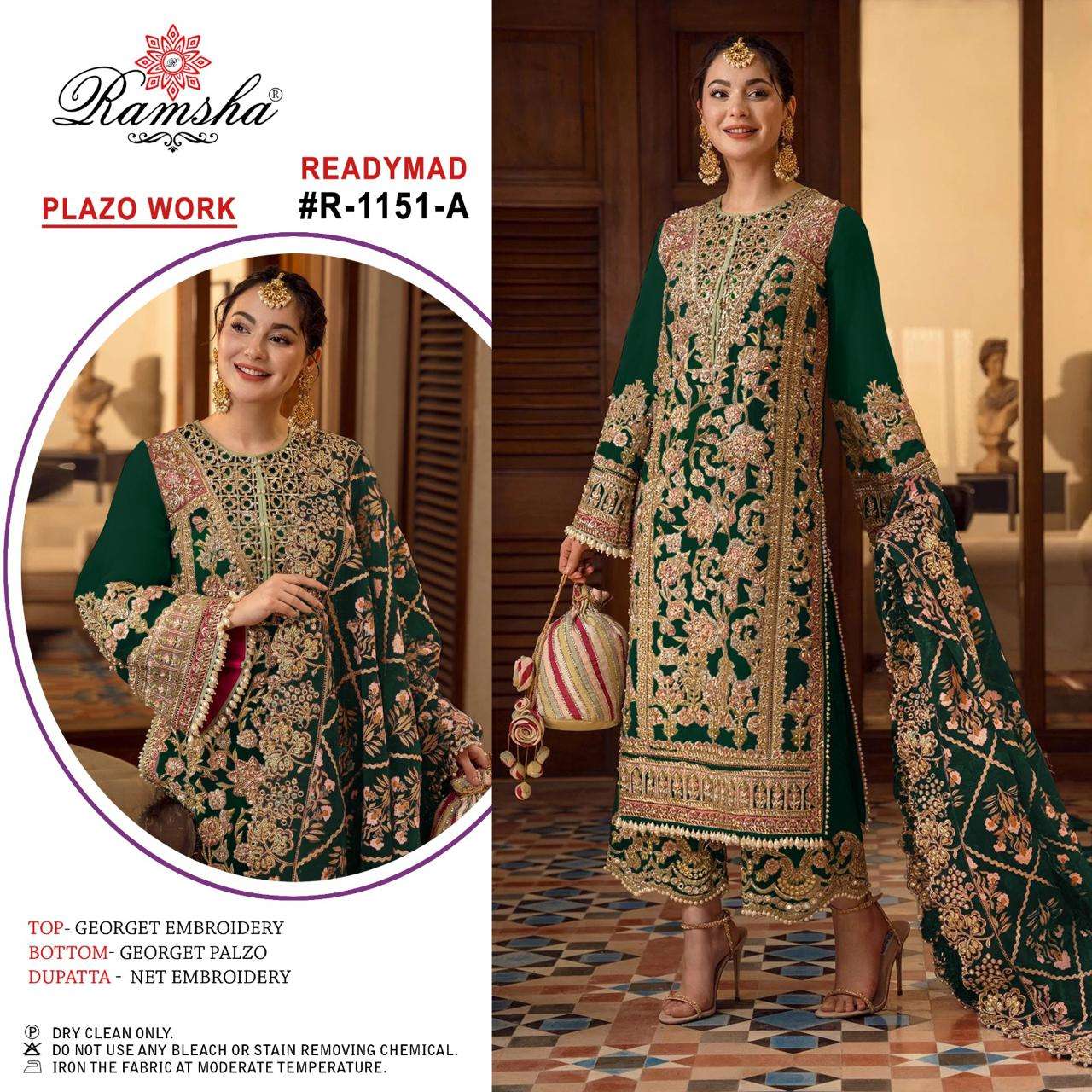 ramsha ramsha r 1151 nx georgatte elegant look kurti plazzo with dupatta catalog