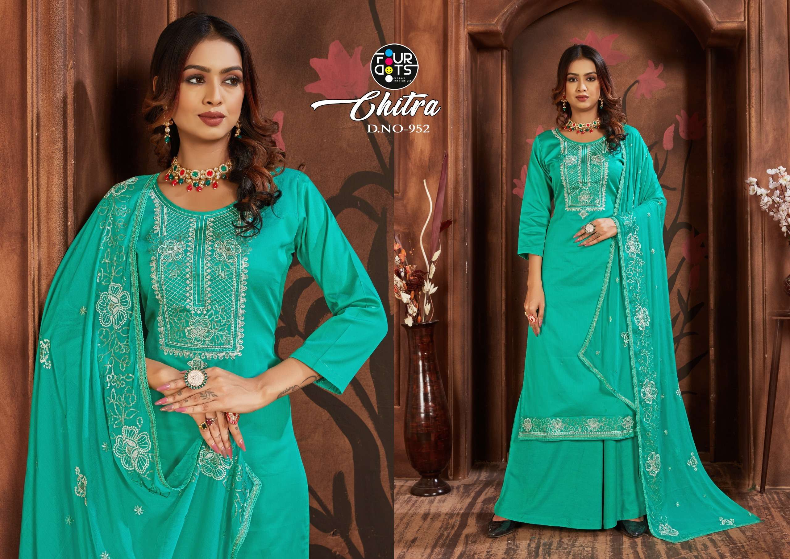 fourdots chitra jam silk elegant salwar suit catalog