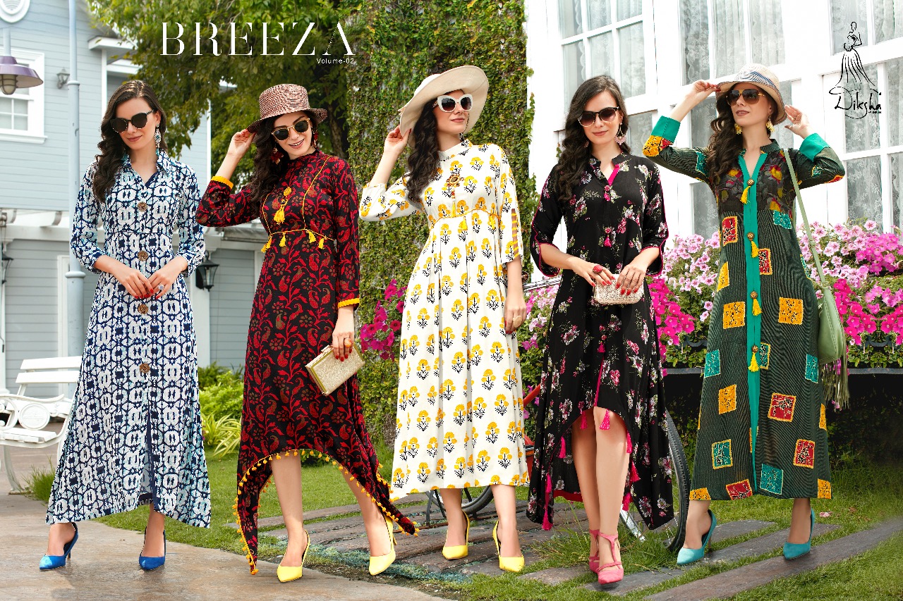 Diksha fashion breeza vol 2 Kurties Catalog Supplier