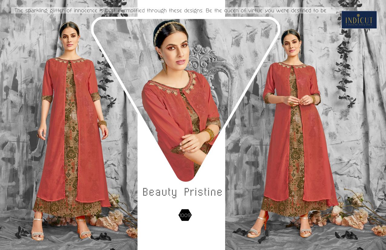 Indicut divine long gown Type Kurties Collection