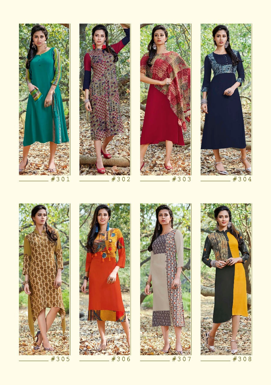 Indola design’s urvi designer kurties Catalog Dealer