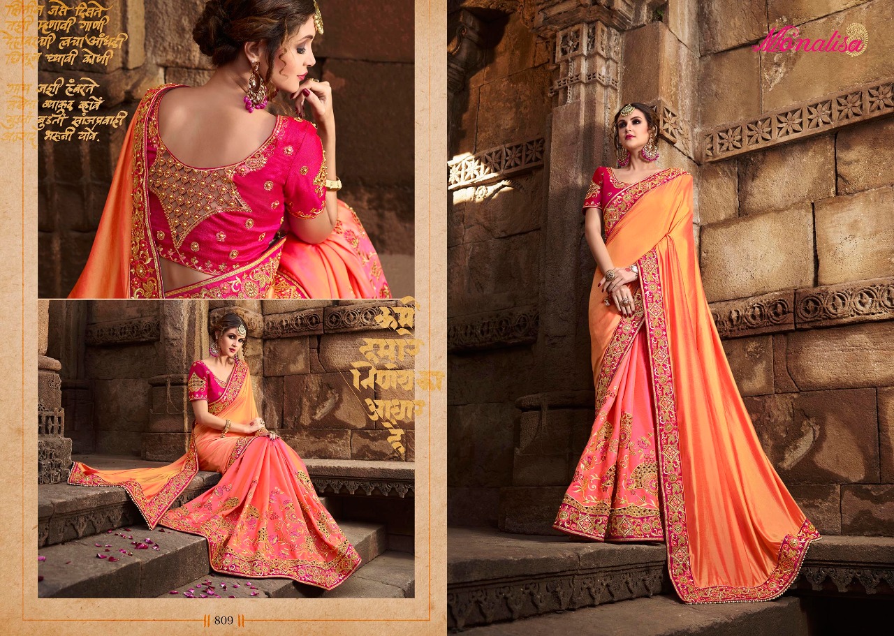 Monalisa 801-812 series heavy sarees collection